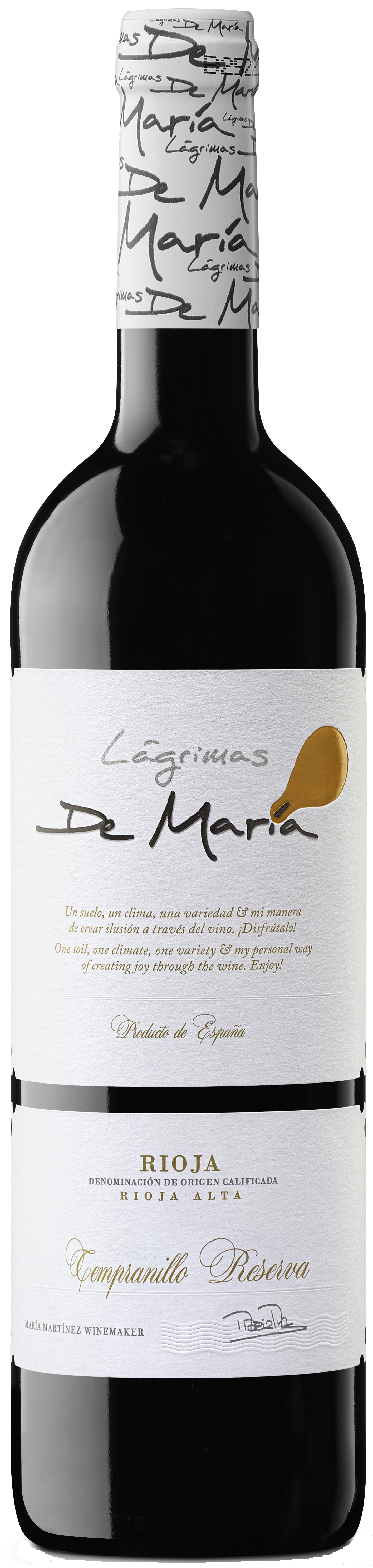 Lágrimas de María Tempranillo Reserva Rioja Alta DOCa 